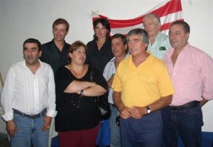 Echeverría candidato a alcalde Sagra y equipo.